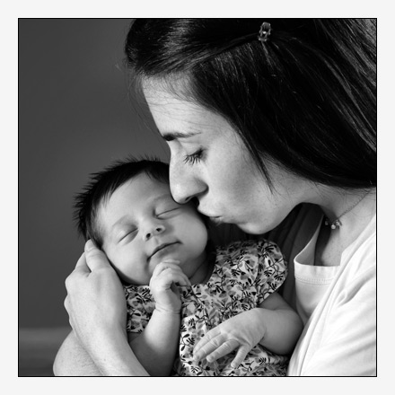 Photo portrait de naissance à Lyon